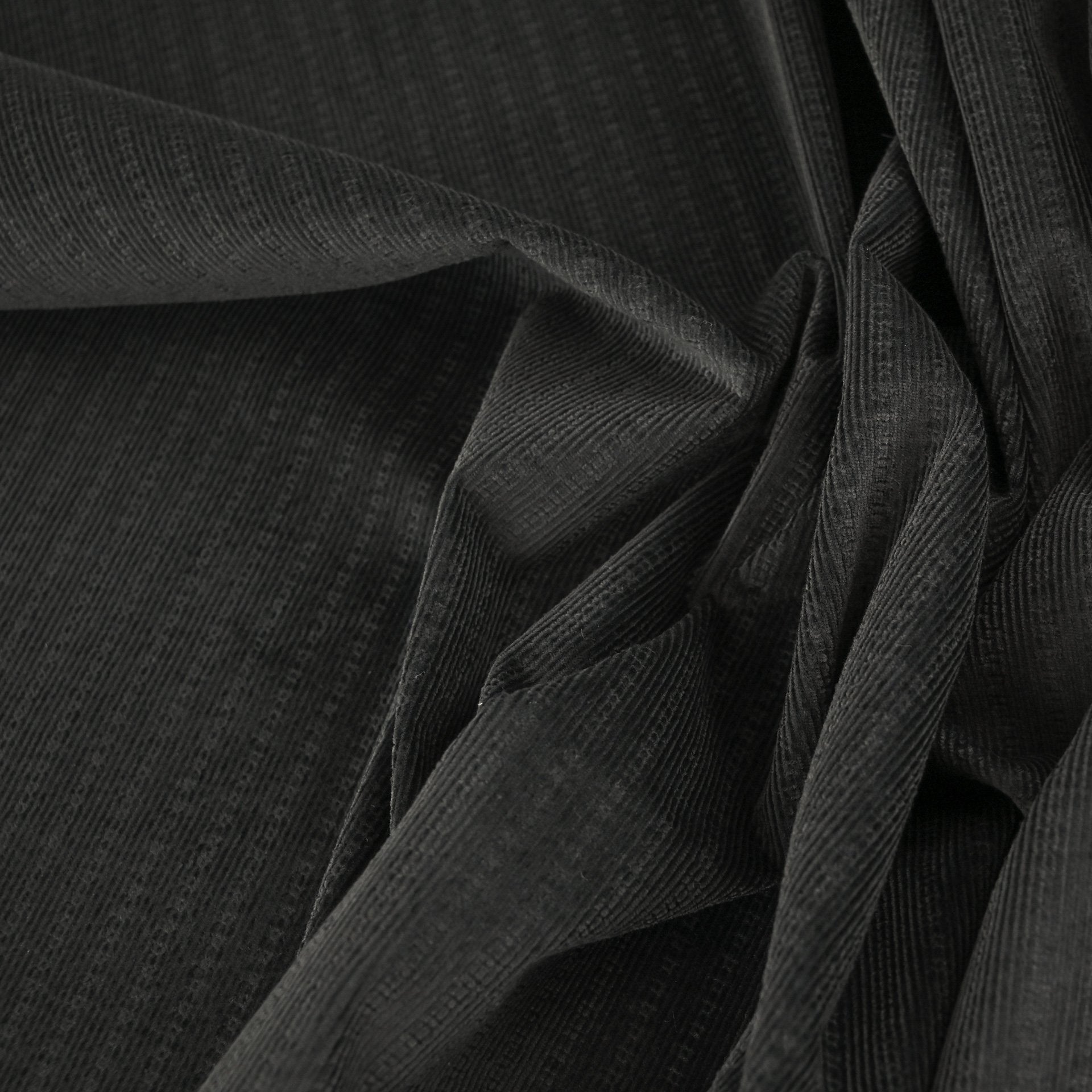 Black Corduroy Fabric 96320