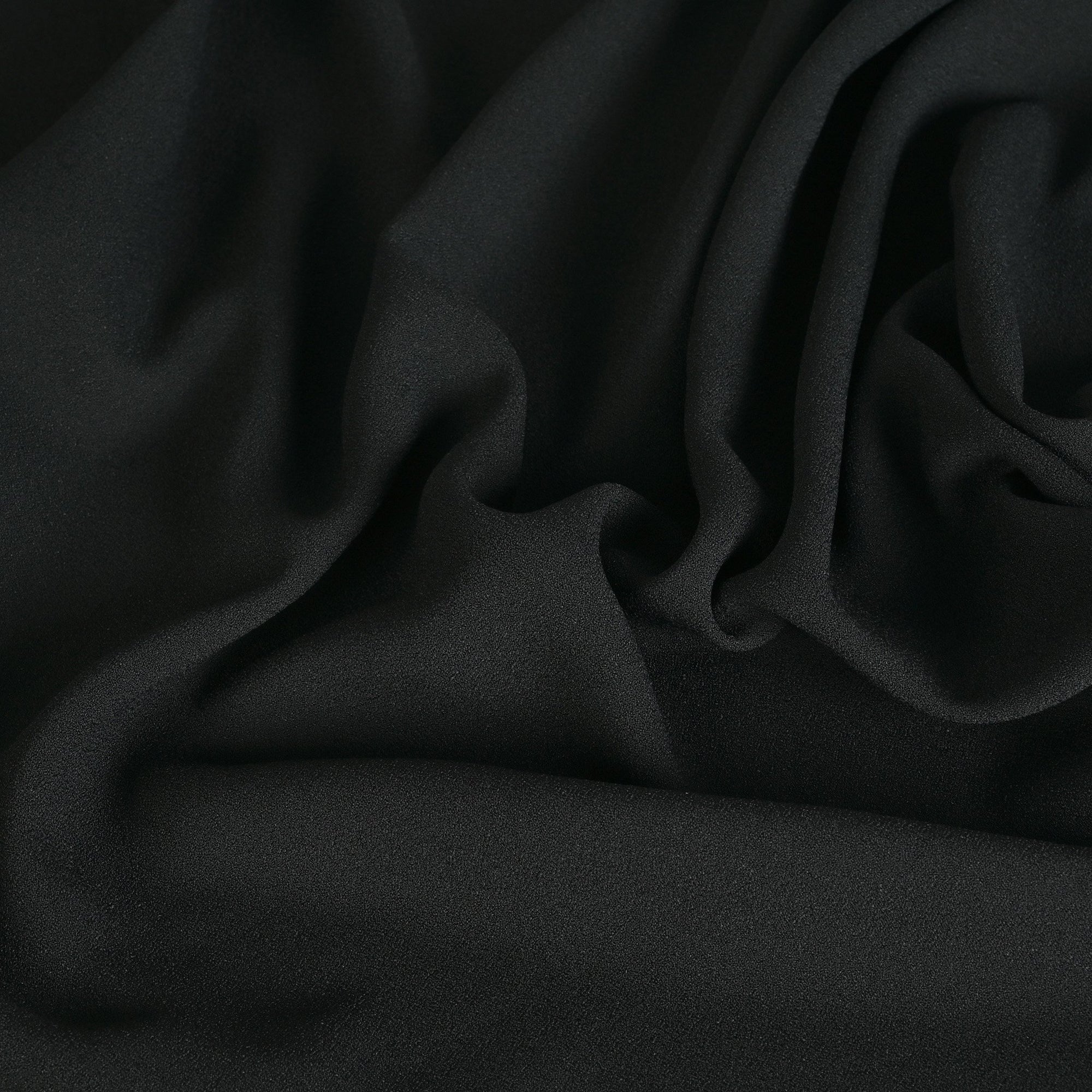Black Crepe Fabric 2494