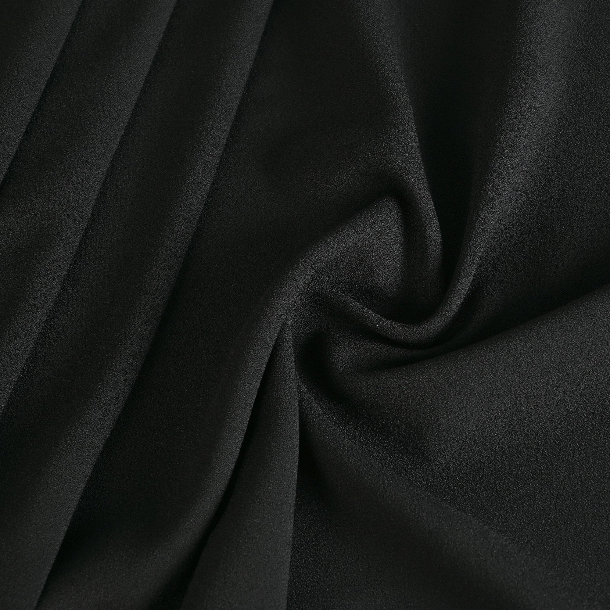 Black Crepe Fabric 2494