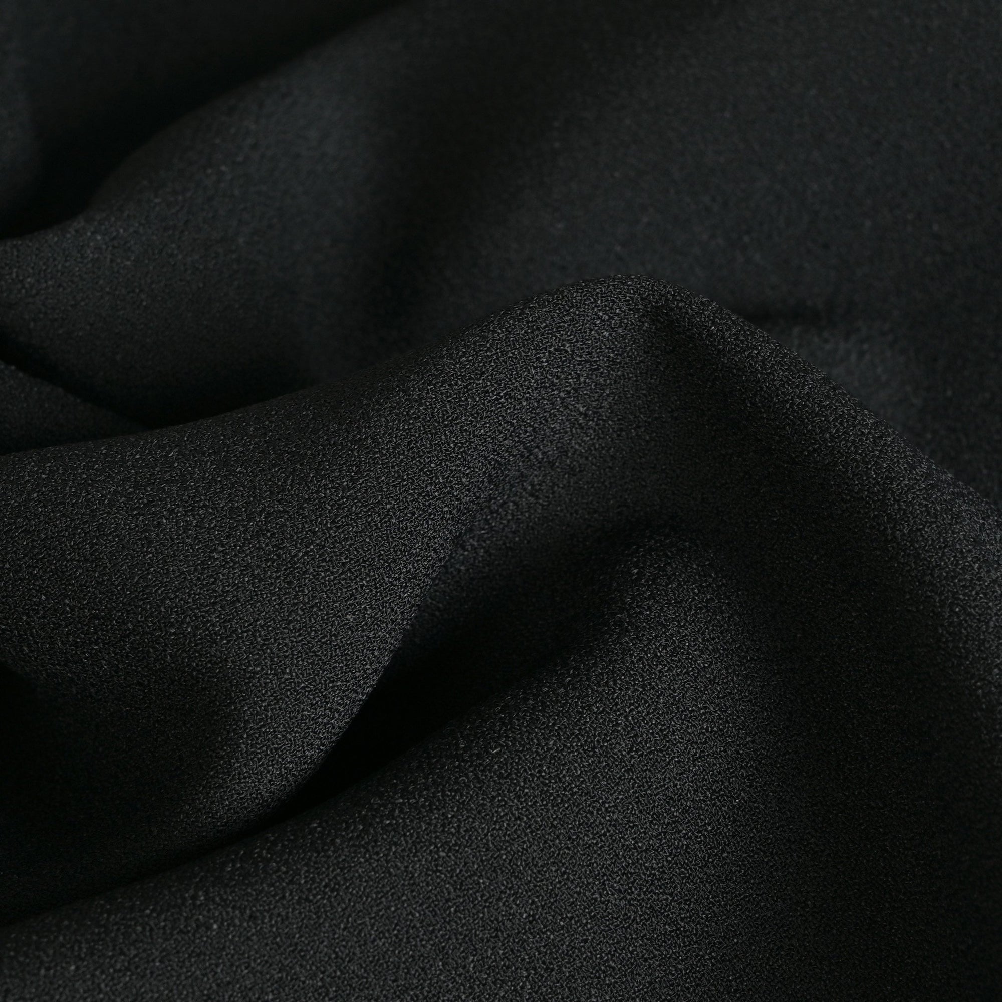 Black Crepe Fabric 2494