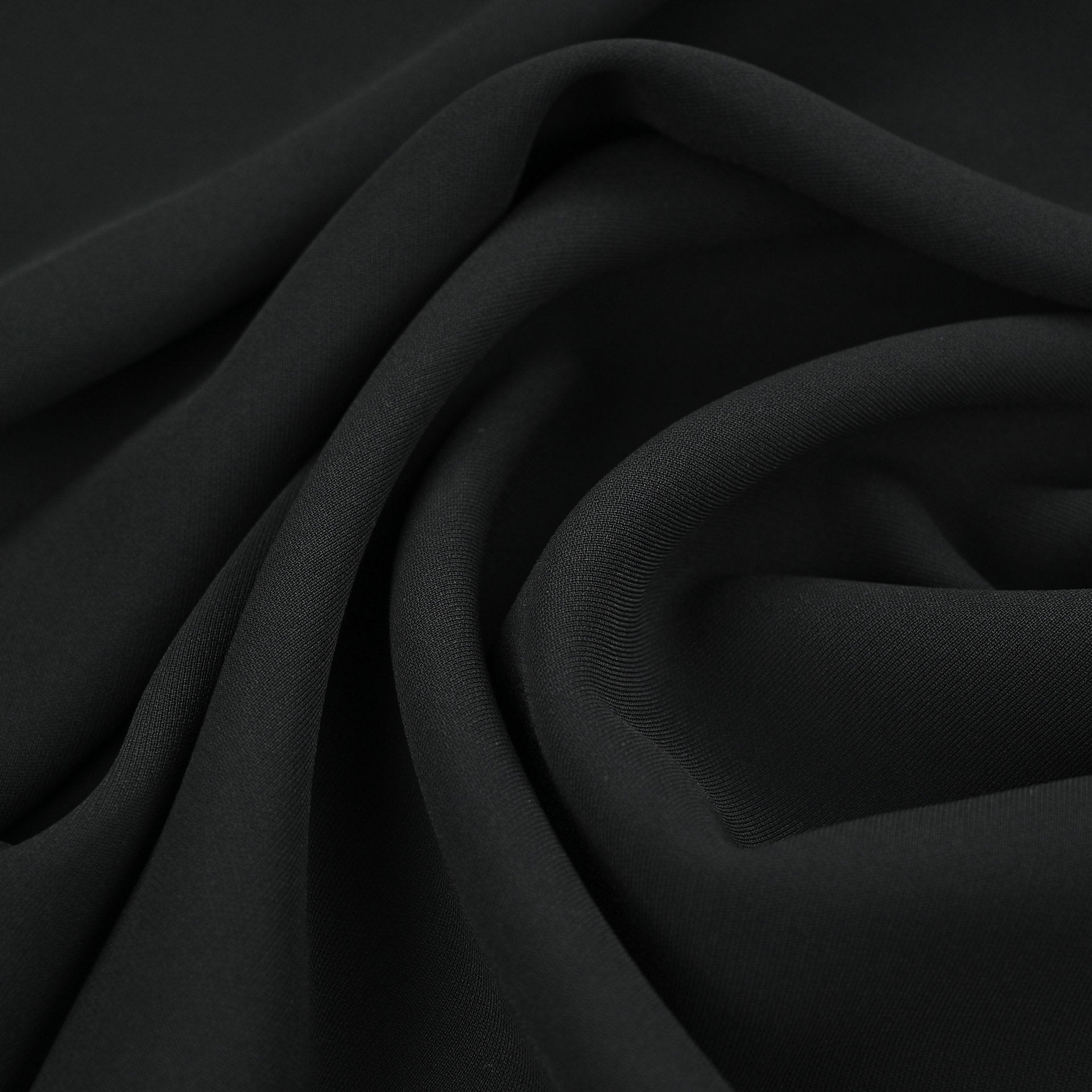 Black Crepe Fabric 6677