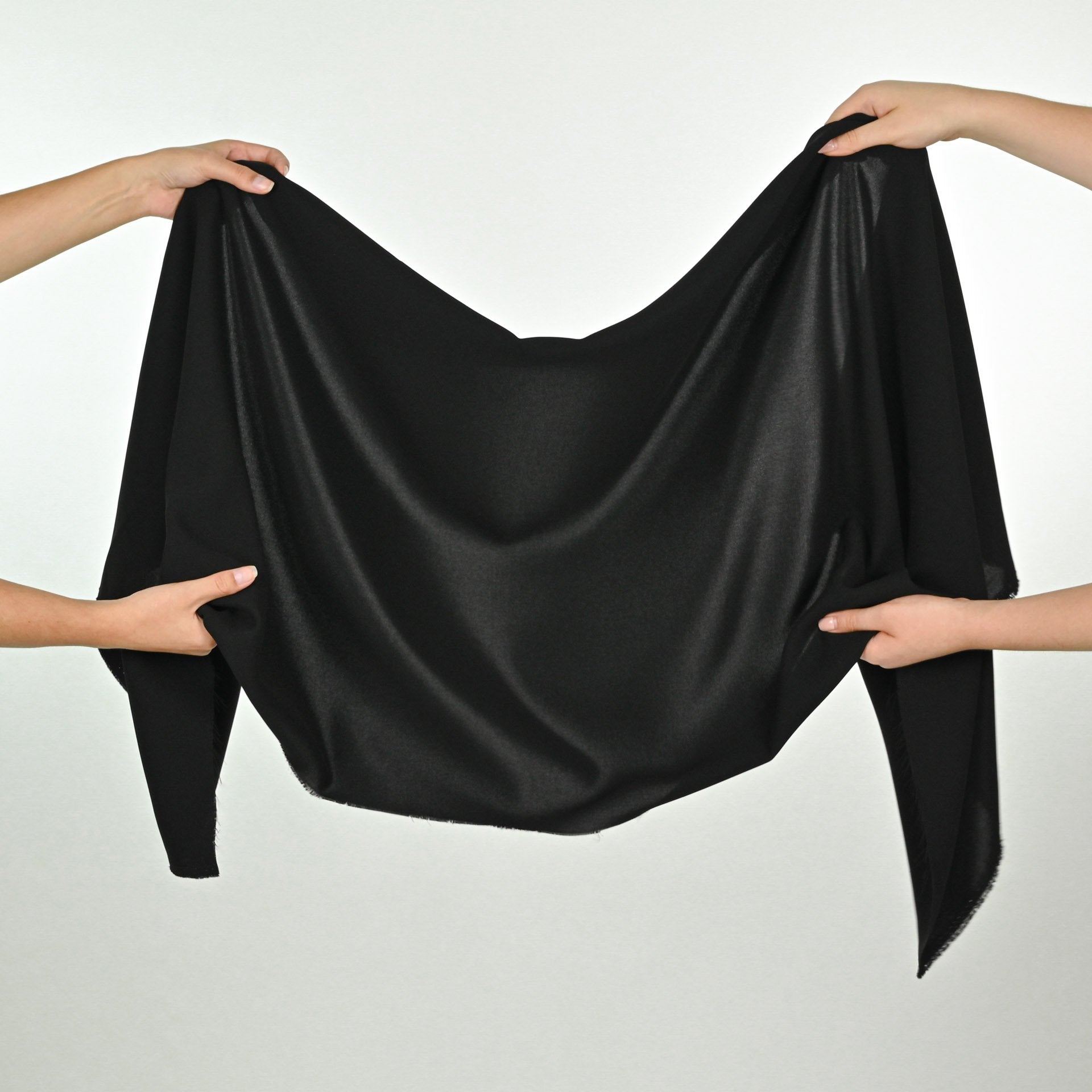 Black Crepe Fabric 6677