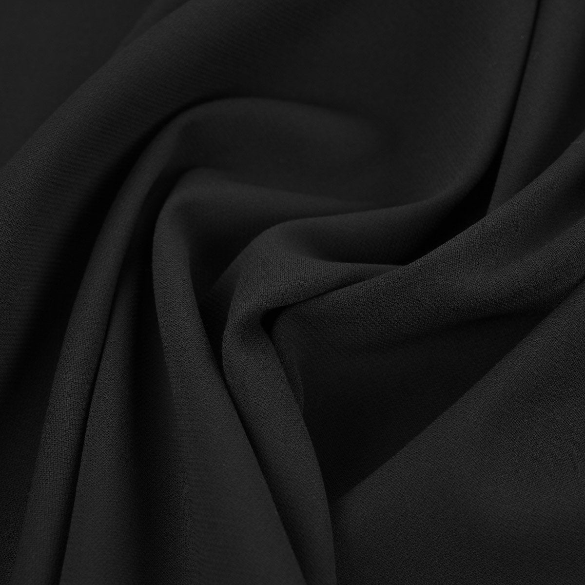 Black Crepe Fabric 96684