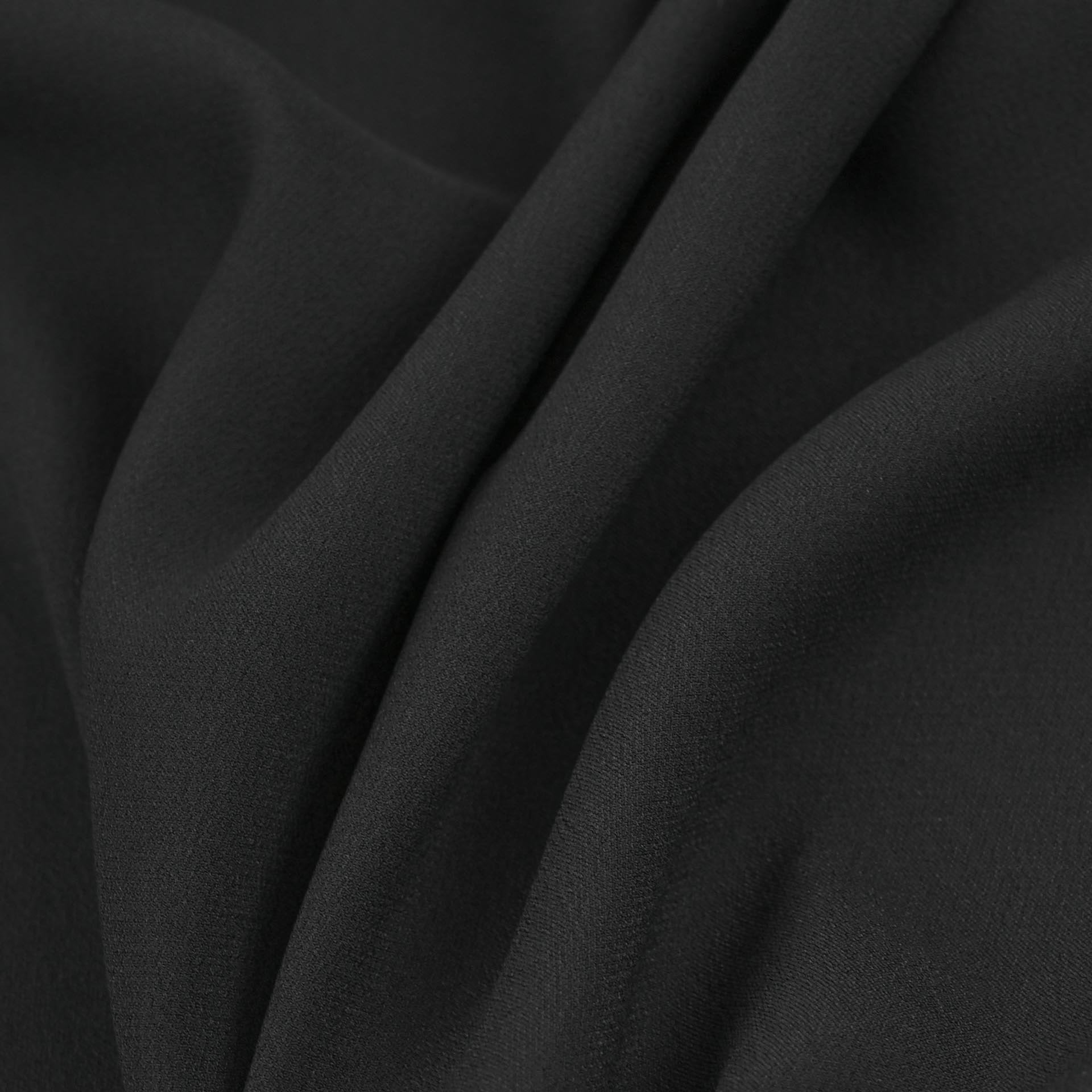 Black Crepe Satin Back Fabric 97010 - Fabrics4fashion