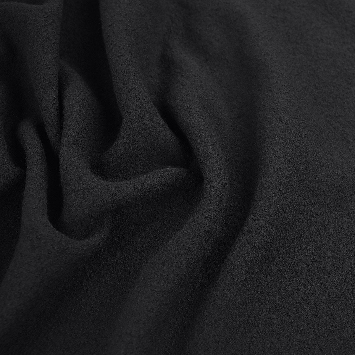 Black Curly Coating Fabric 97516