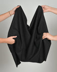 Black Double Weave Fabric 2452