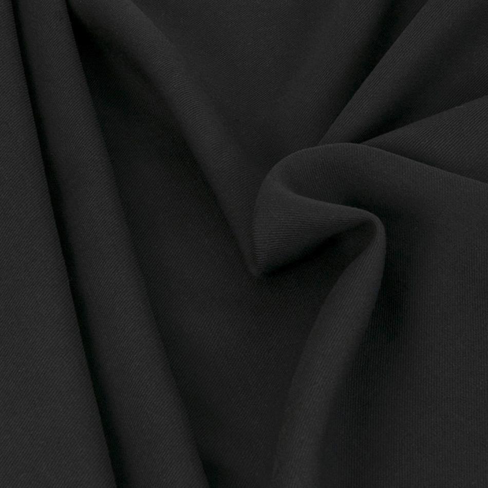 Black Doubleweave Wool Twill 213 - Fabrics4Fashion