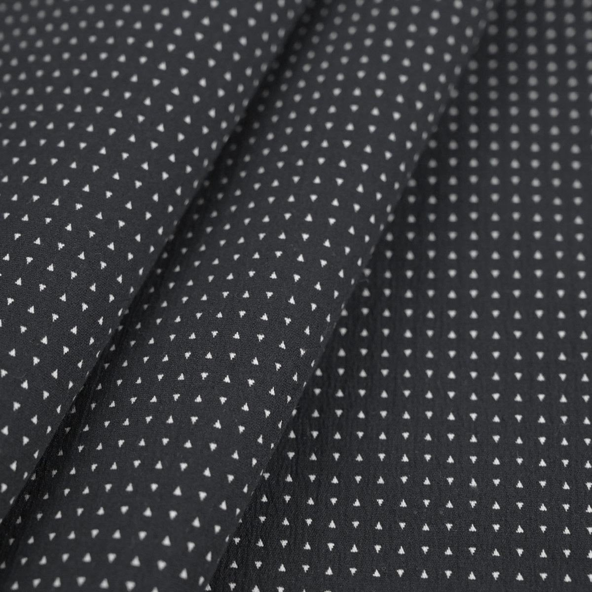 Black Geometric Jacquard Fabric 2162