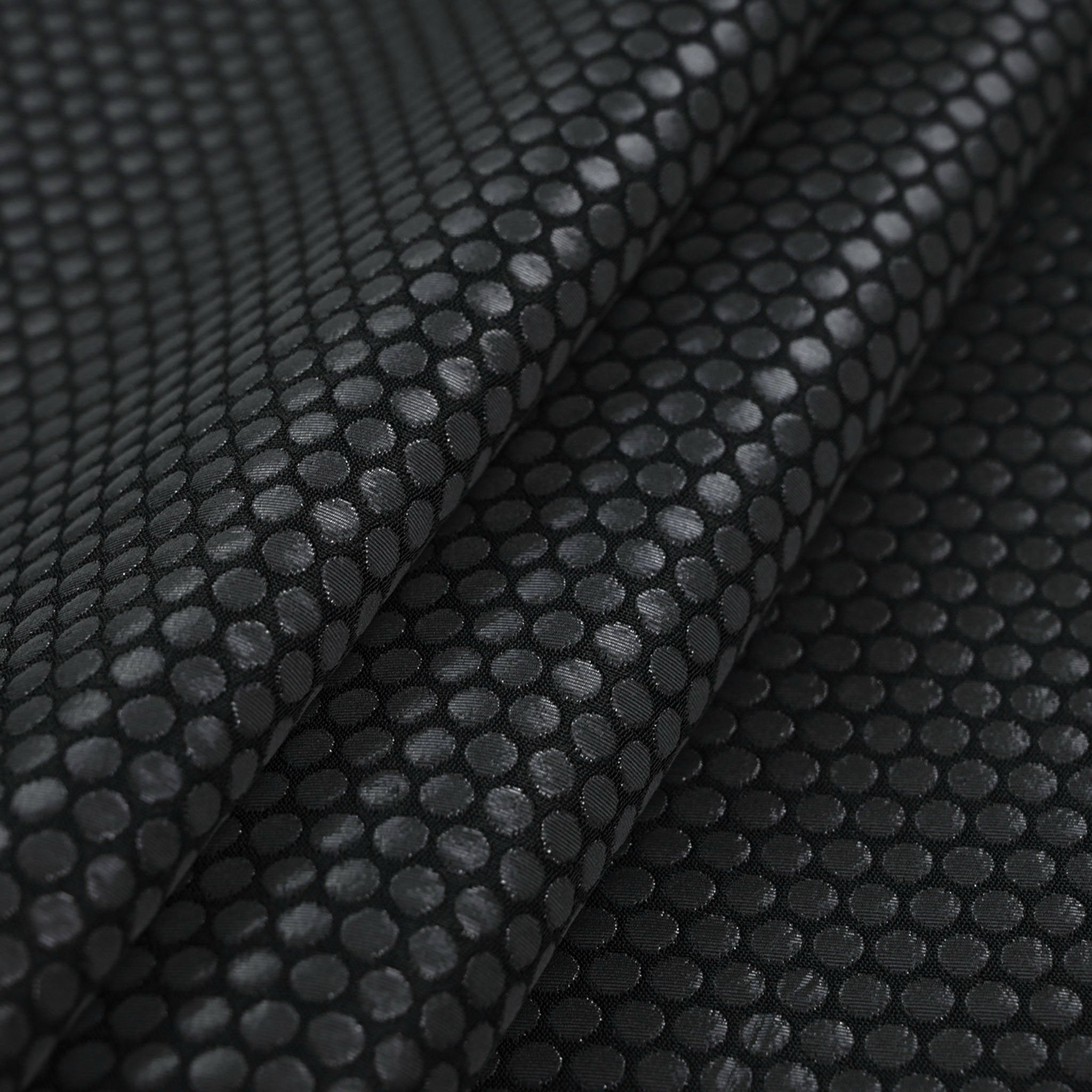 Black Geometric Jacquard Fabric 97114