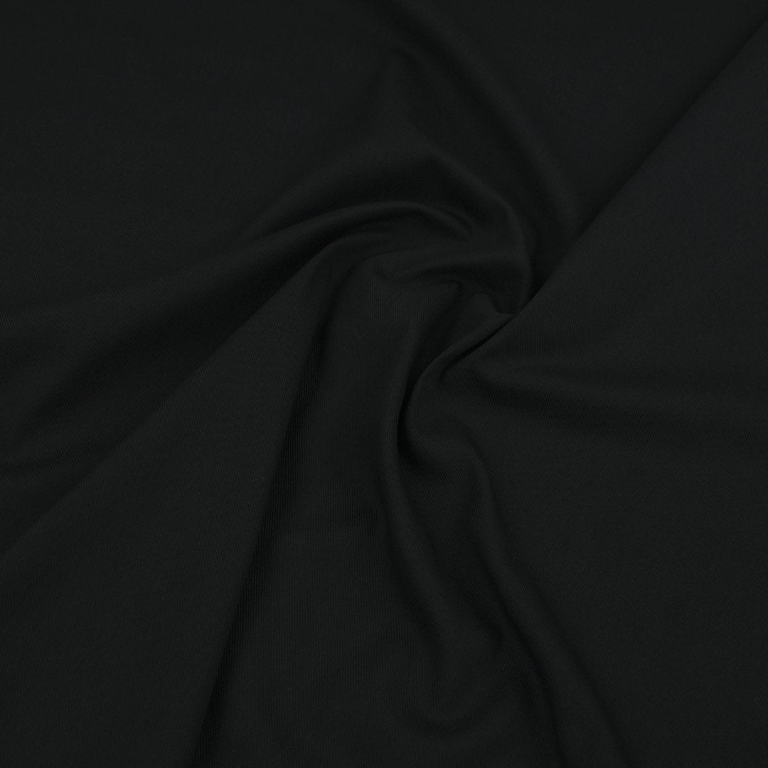 Black Heavy Stretch Twill Fabric 98333