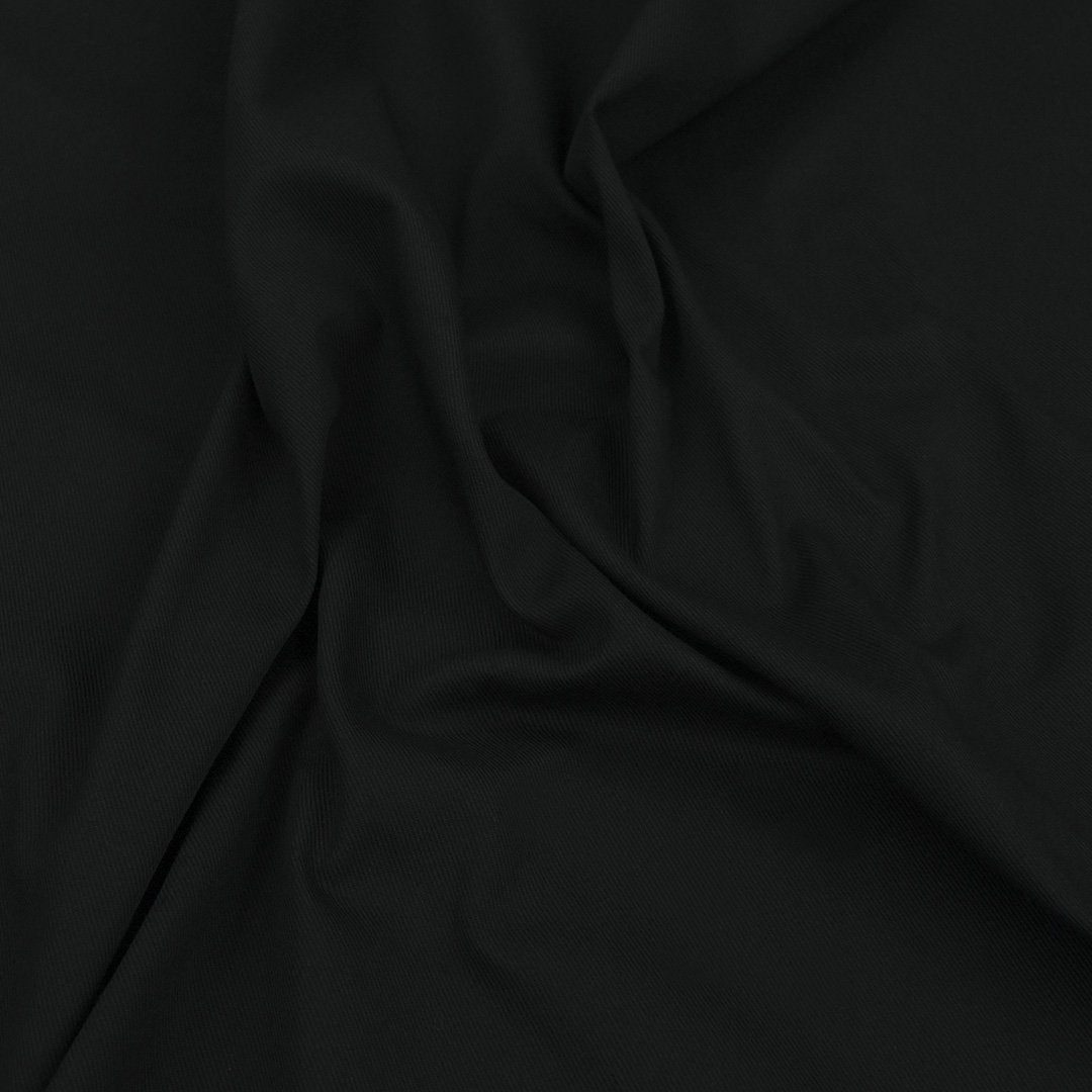 Black Heavy Stretch Twill Fabric 98333