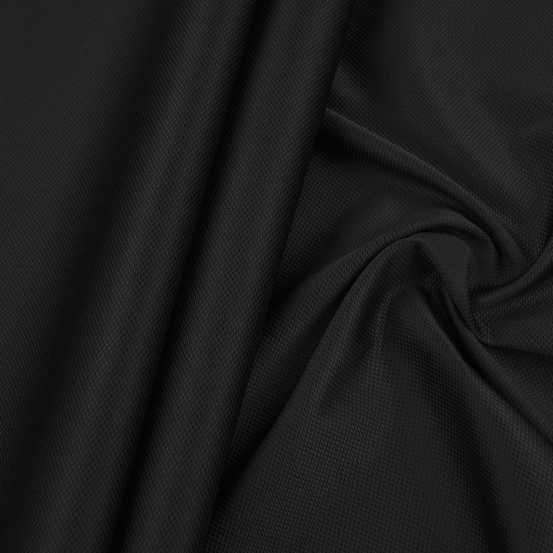 Black Micro Jacquard Fabric 98873