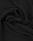 Black Midweight Crepe Fabric 97046