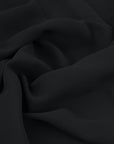 Black Midweight Crepe Fabric 97046