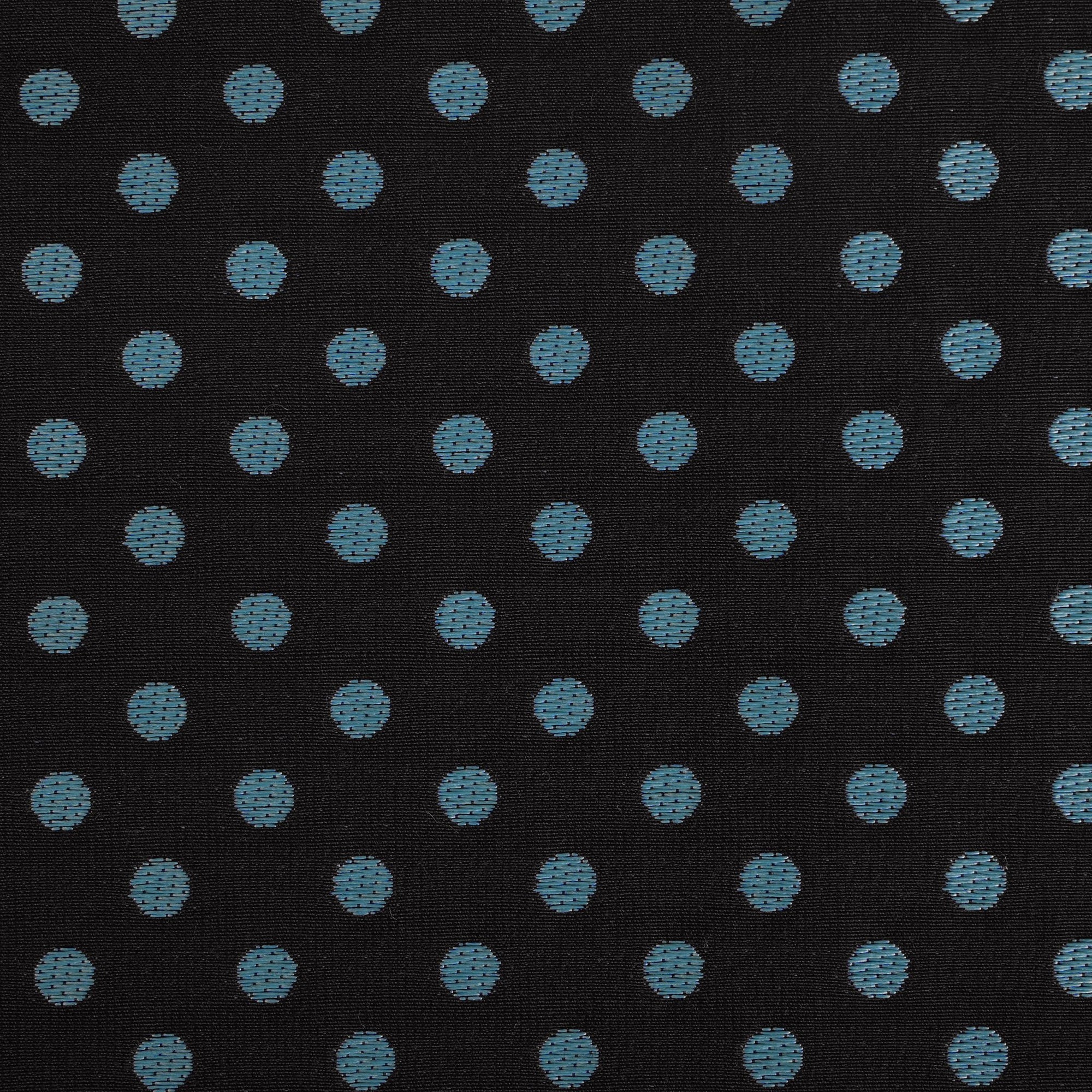 Black Polka Dot Jacquard Fabric 3681