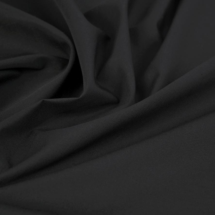 Black Poplin Fabric 4374