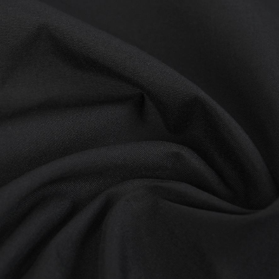 Black Poplin Fabric 4374