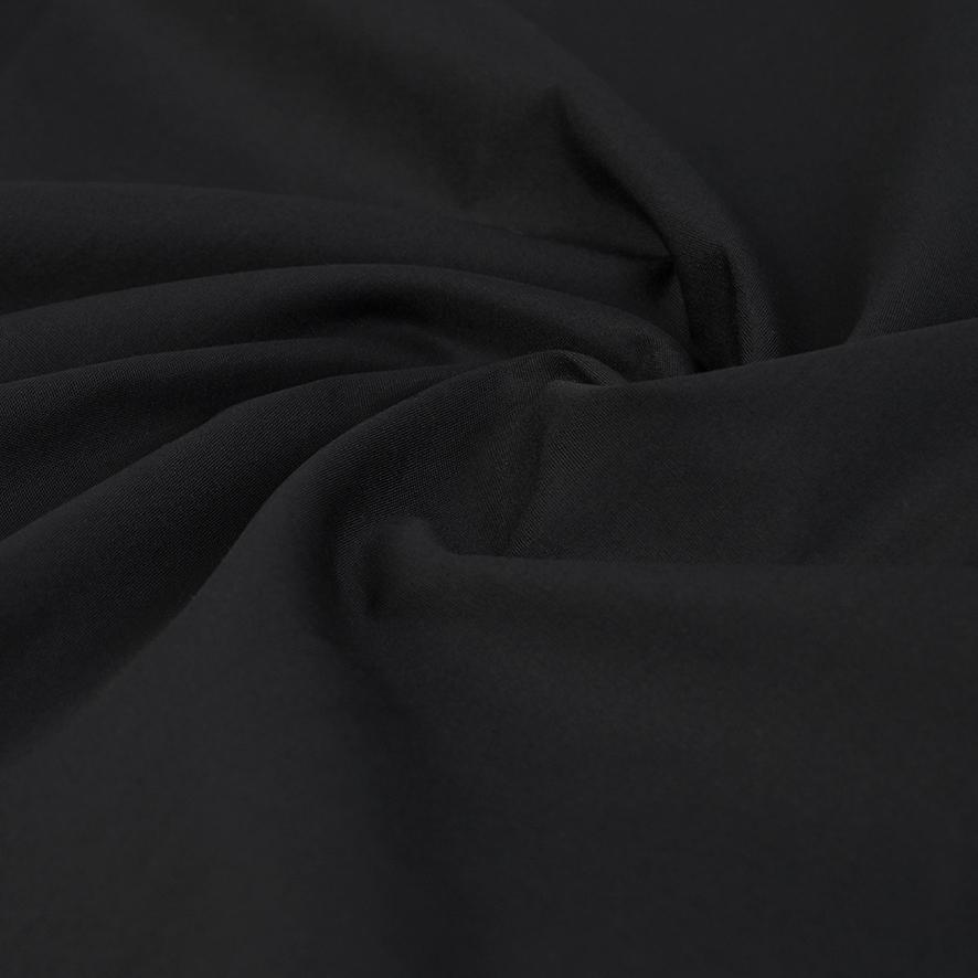 Black Poplin Fabric 4374