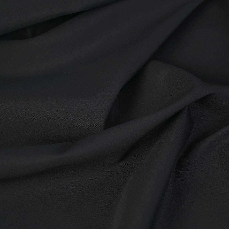 Black Poplin Fabric 4374