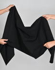 Black Poplin Fabric 96362