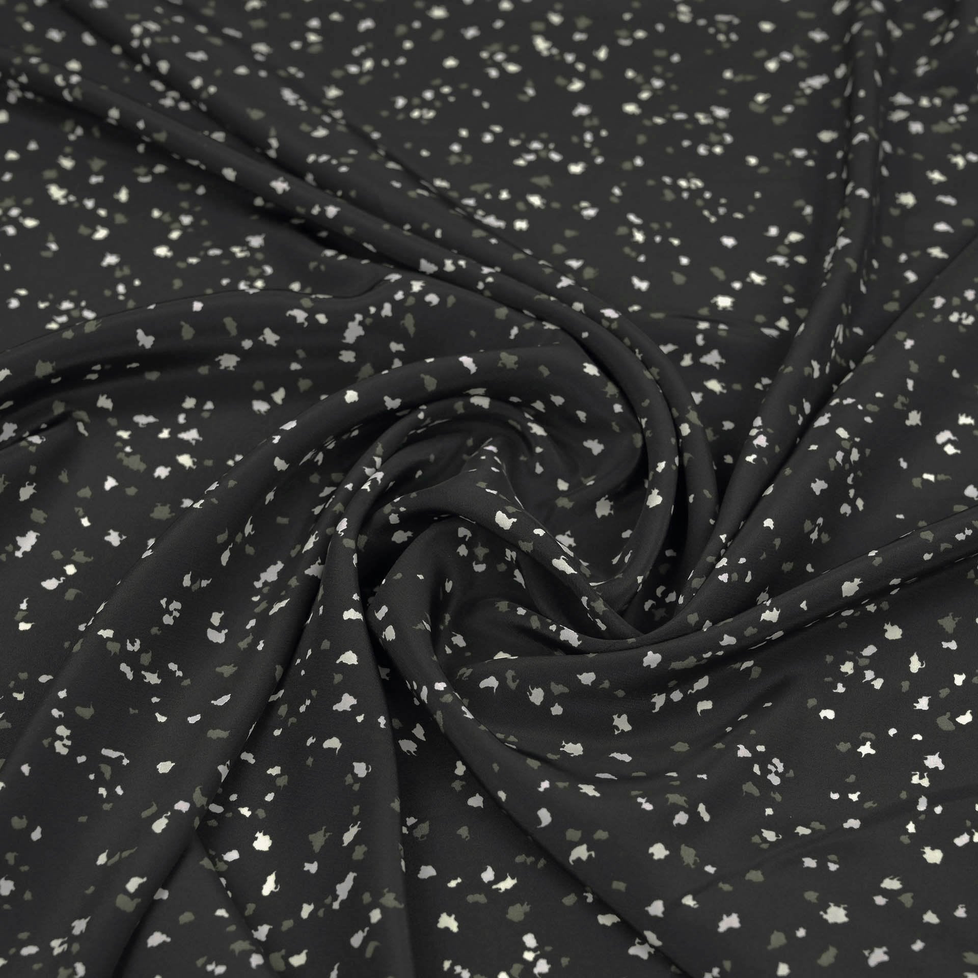 Black Printed Fabric 35