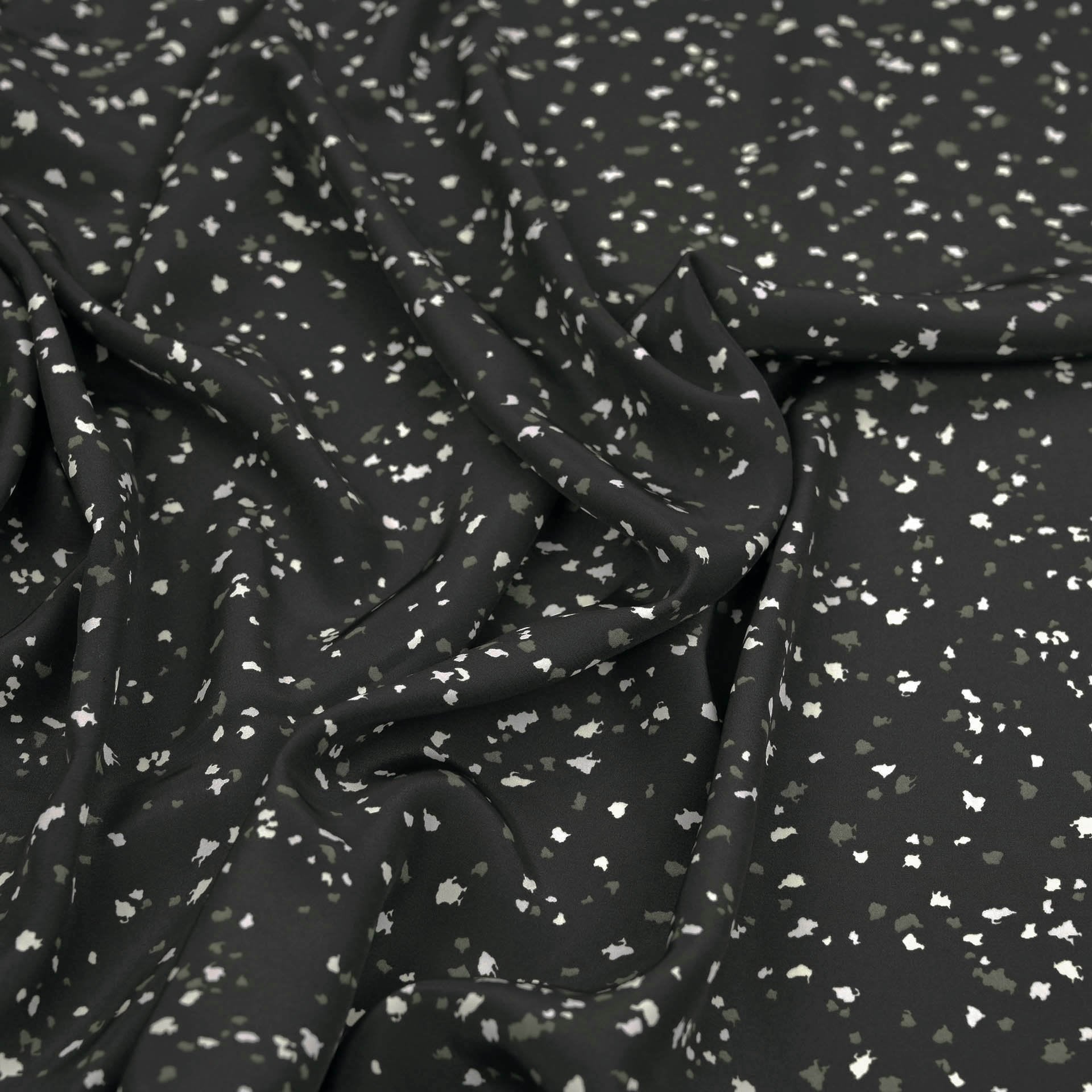Black Printed Fabric 35