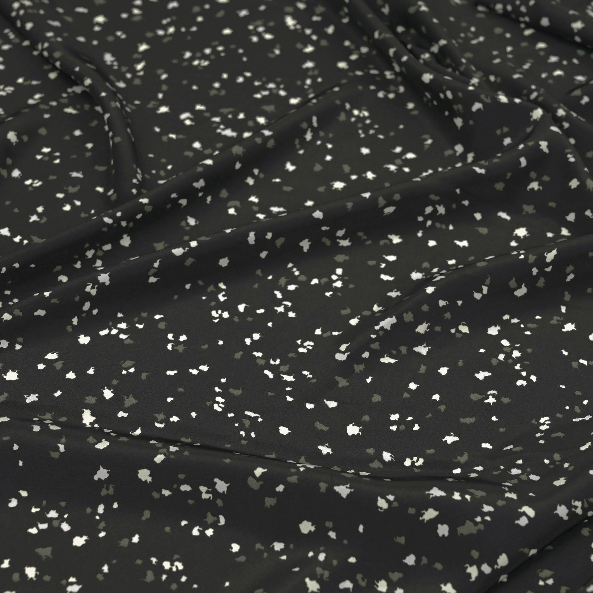 Black Printed Fabric 35