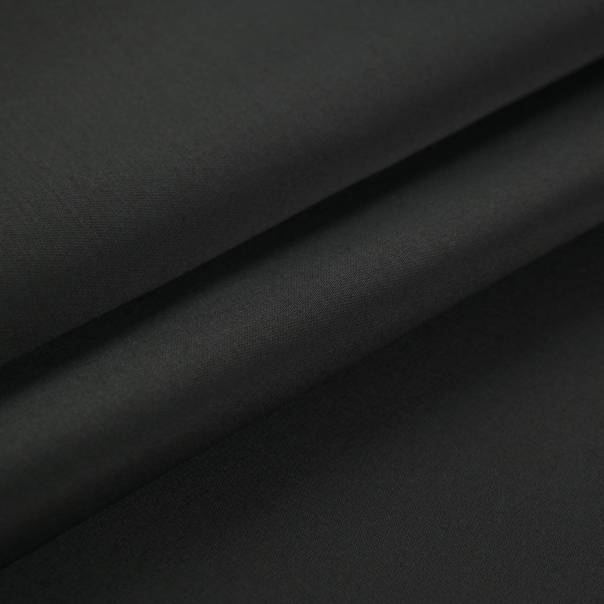Black Satin Fabric 3754