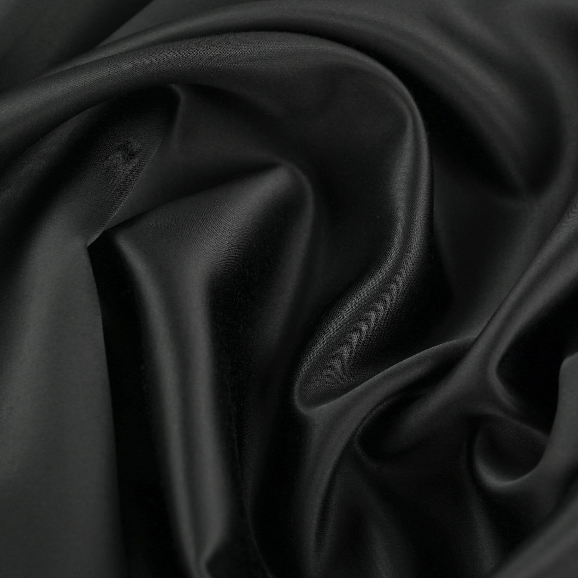 Black Satin Fabric 3754