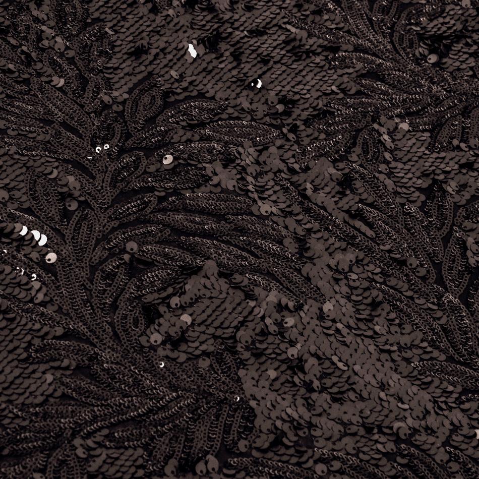 Black Stretch Sequin Fabric 3371 - Fabrics4Fashion