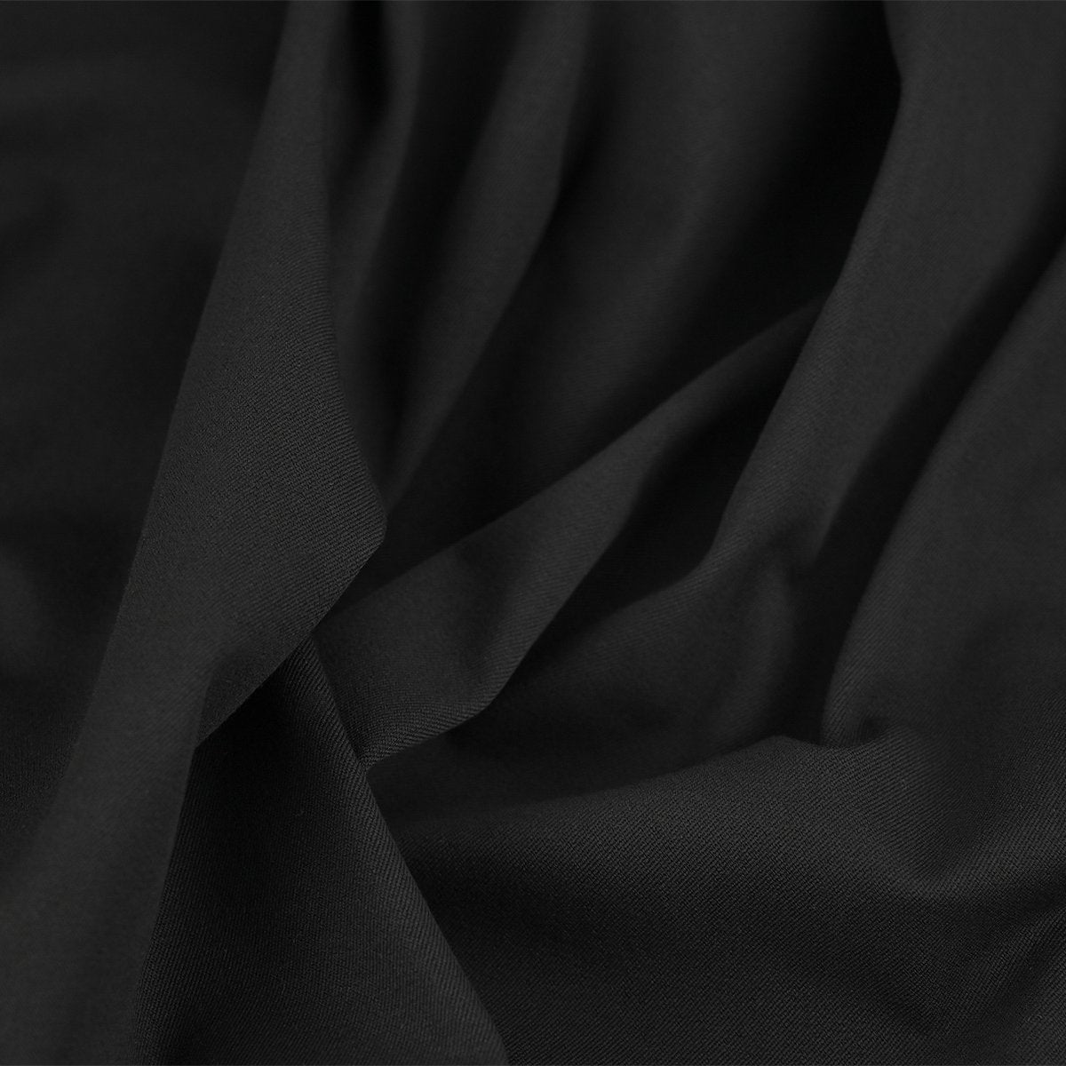 Black Stretchy Twill Fabric 96642