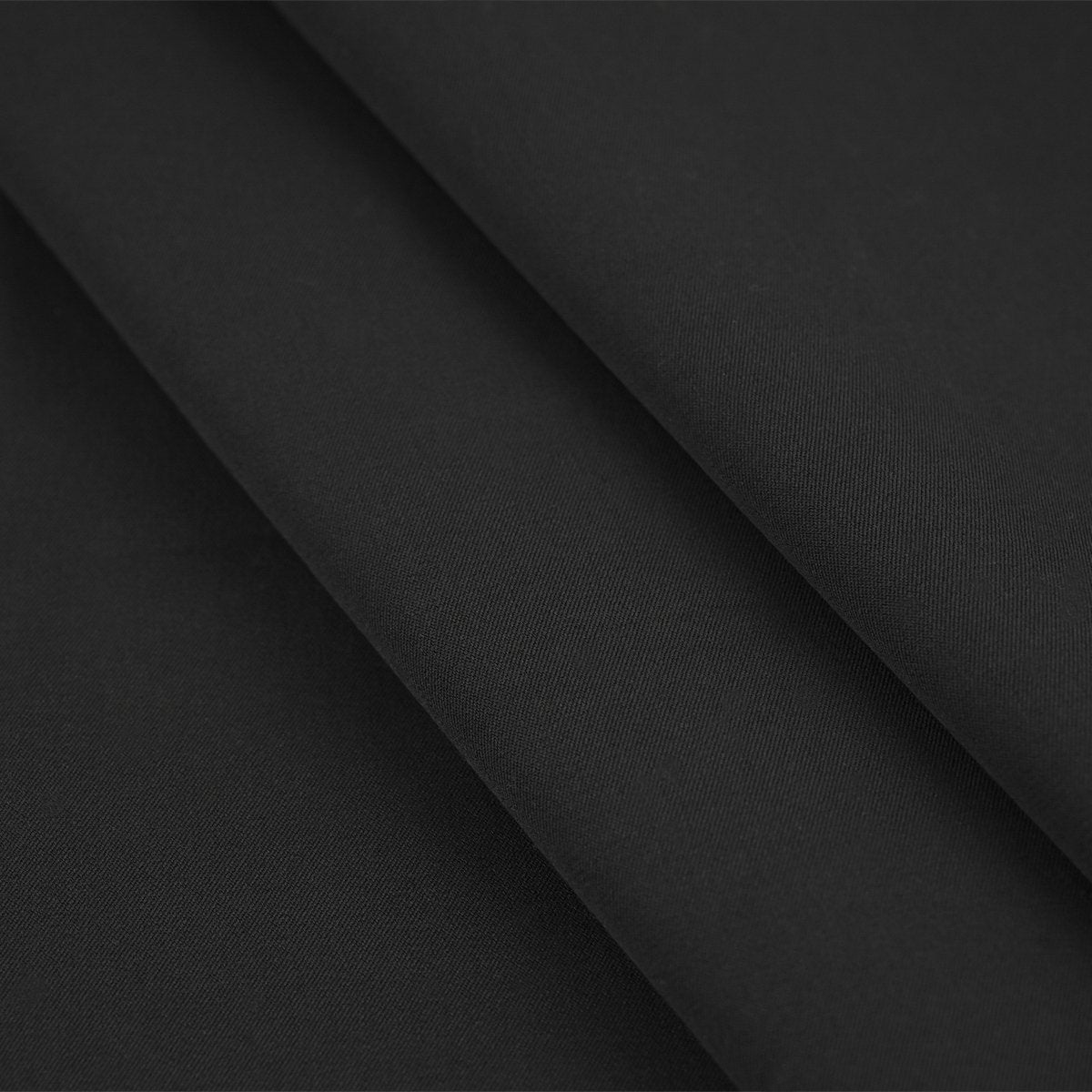 Black Stretchy Twill Fabric 96642