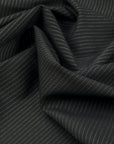Black Striped Suiting Fabric 97396