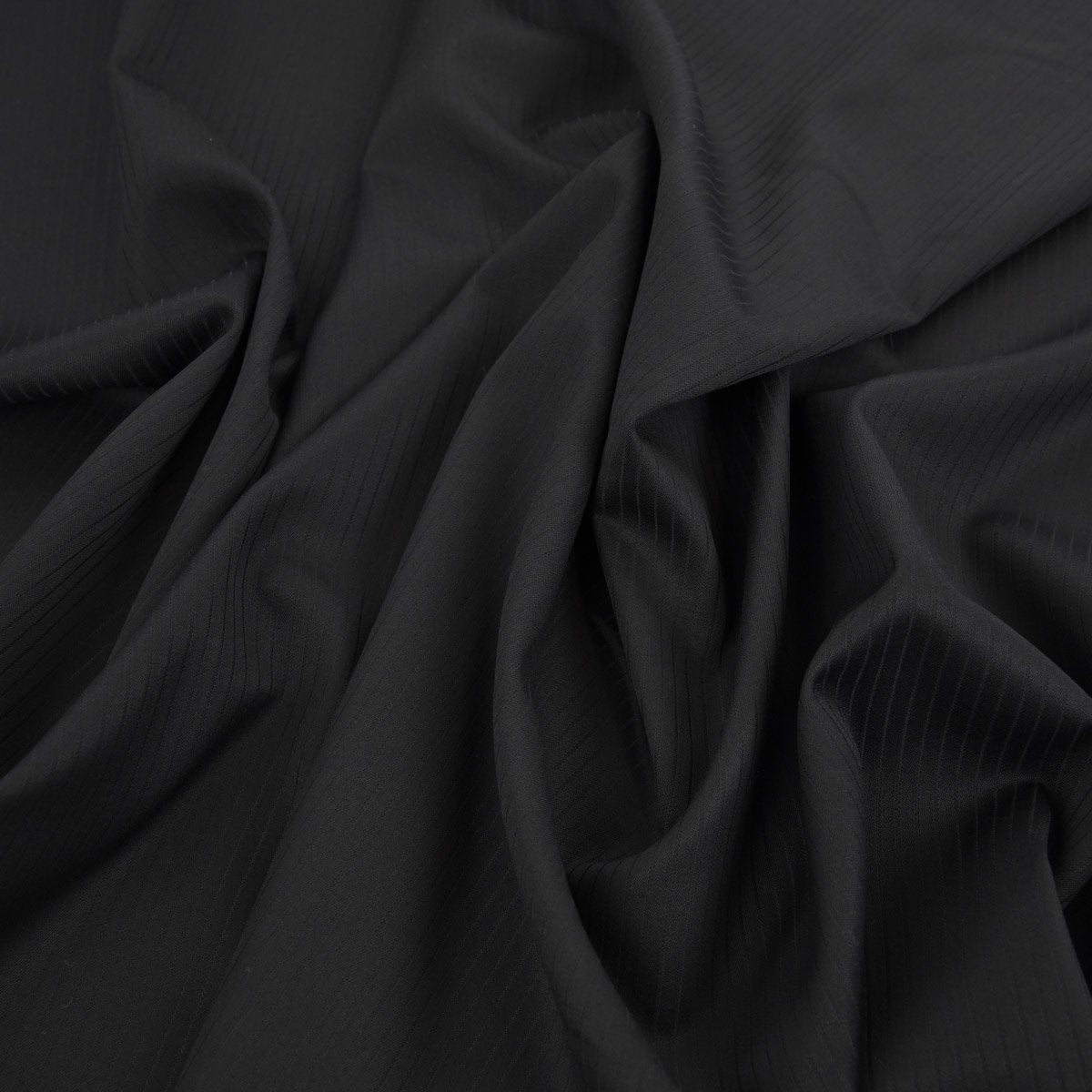 Black Stripped Suiting Fabric 97273