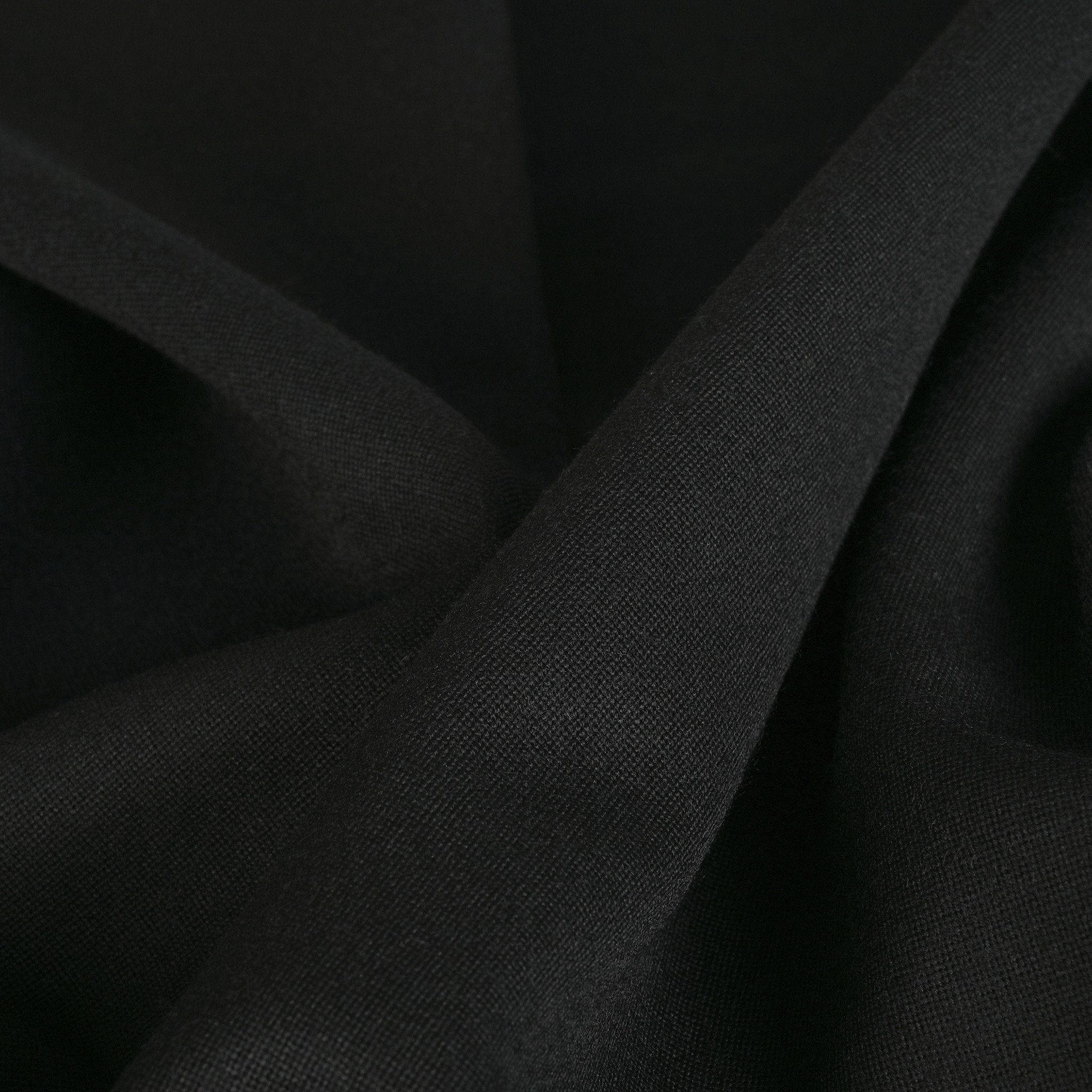 Black Tropical Wool Fabric 3199