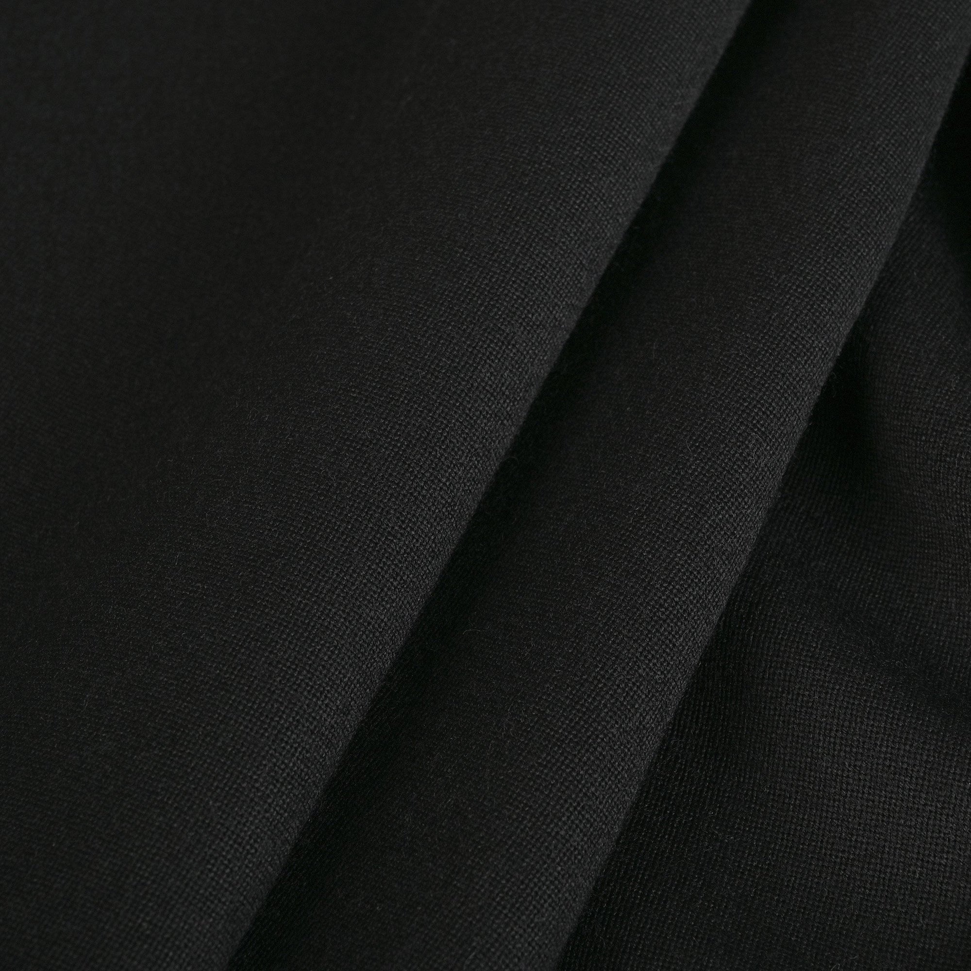 Black Tropical Wool Fabric 3199