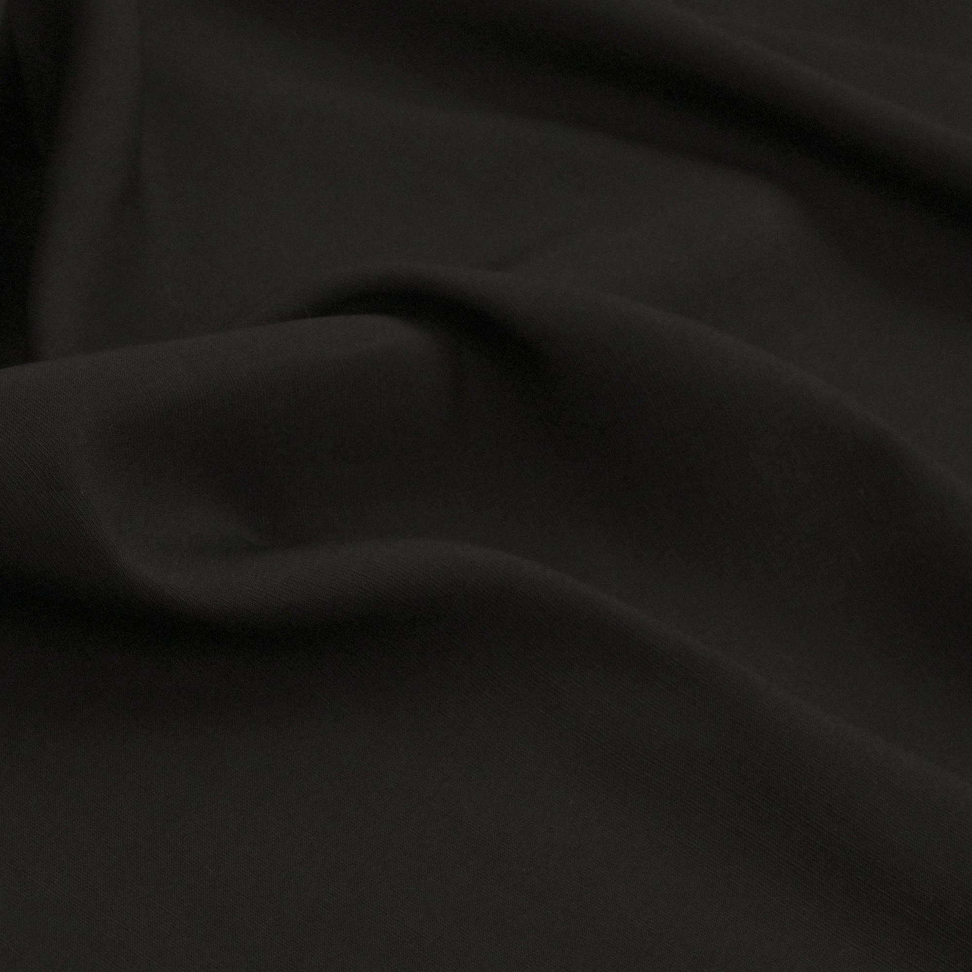 Black Viscose Linen Fabric 98344
