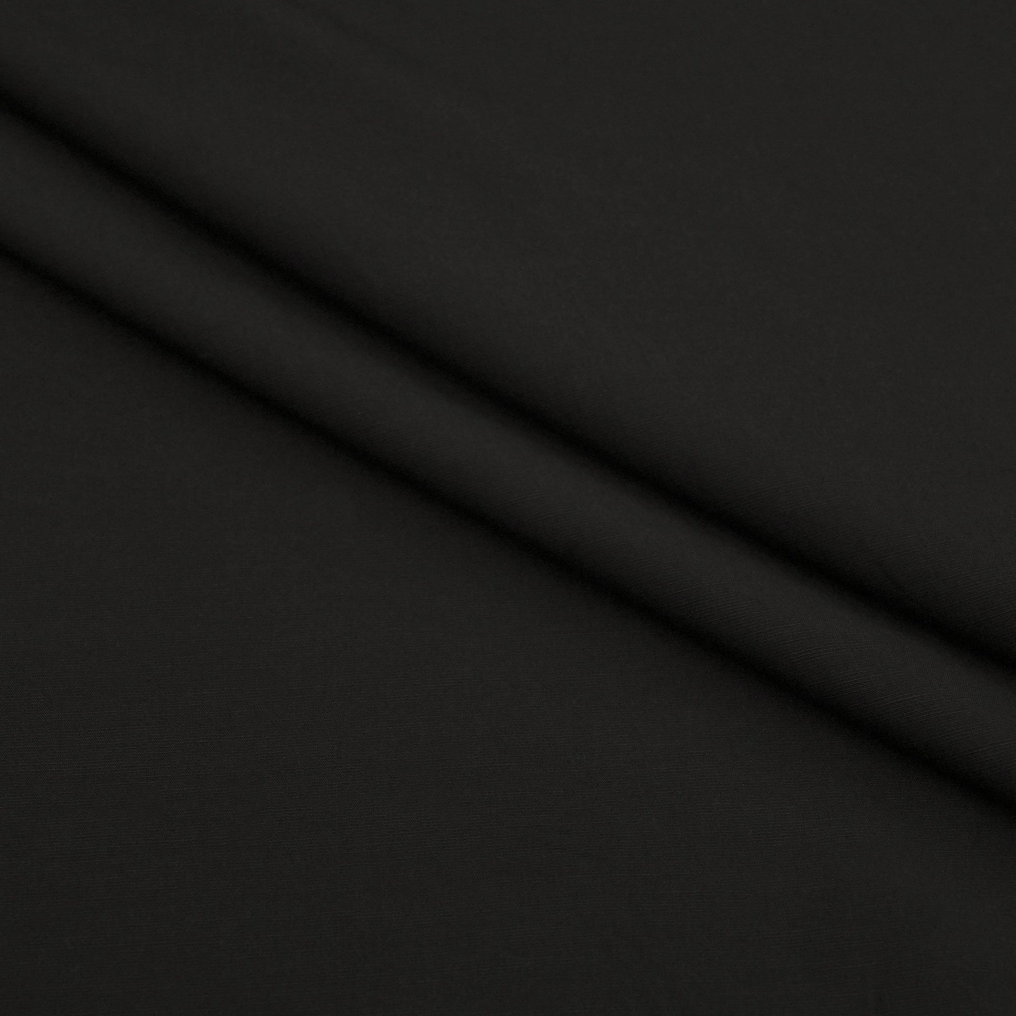 Black Viscose Linen Fabric 98344