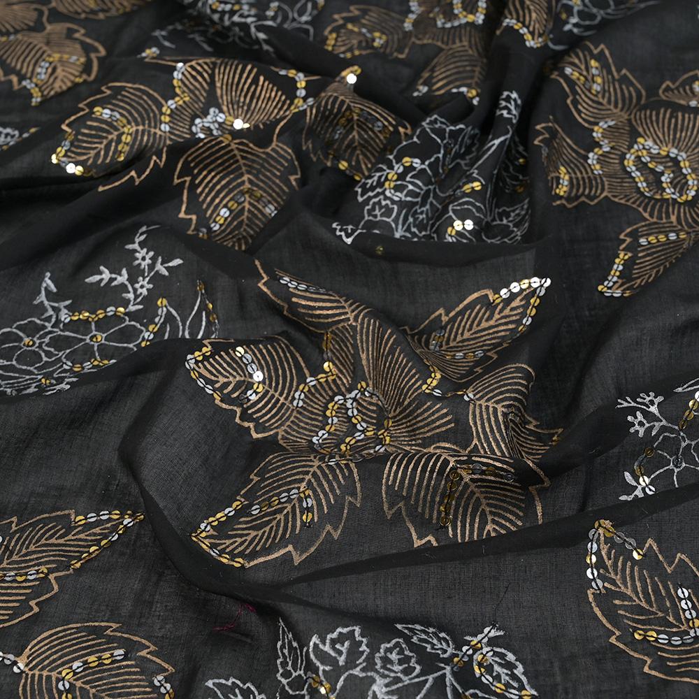 Black Voile 99788 - Fabrics4Fashion