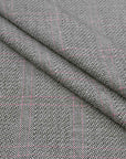 Black White Jacket Fabric 98677