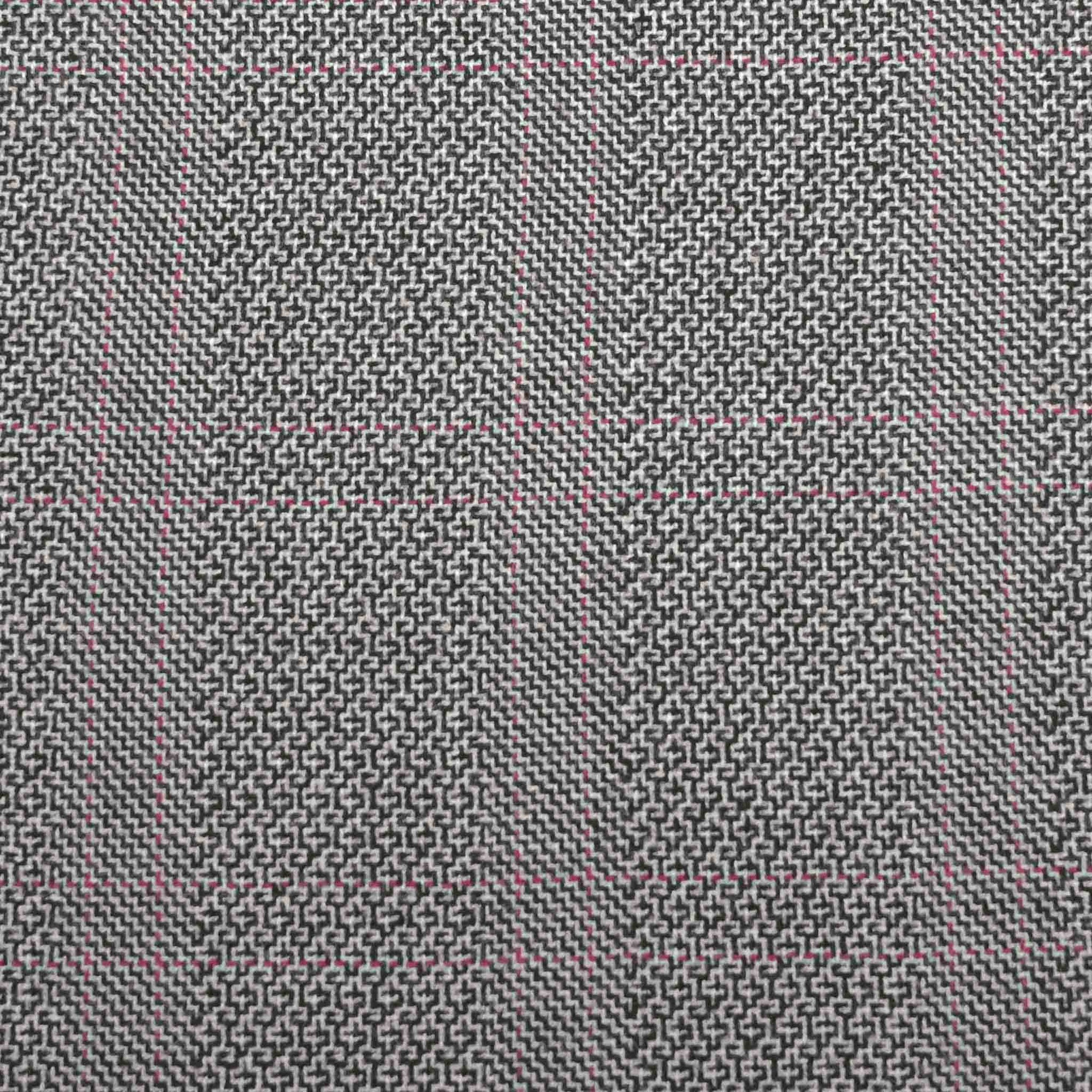 Black White Jacket Fabric 98677