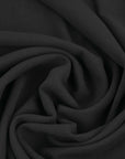 Black Wool Crepe Fabric 97423