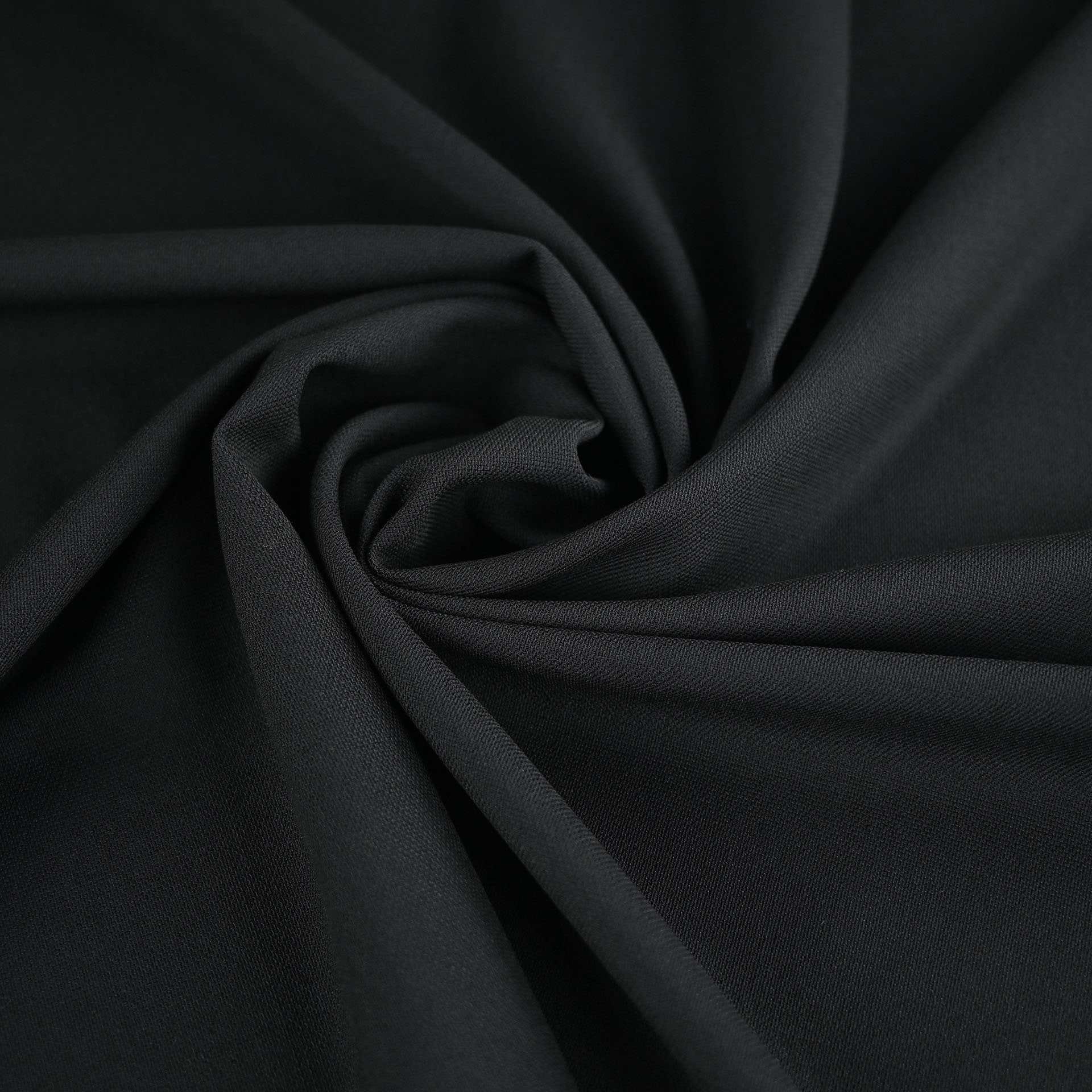 Black Wool Stretch Fabric 4059 - Fabrics4fashion