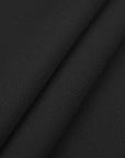 Black Woollen Crepe Fabric 97566