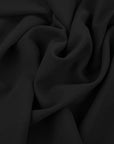 Black Woollen Crepe Fabric 97566