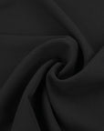 Black Woollen Crepe Fabric 97566