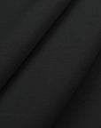 Black Woollen Crepe Fabric 97574