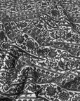 Black and White Jacquard Fabric 97203