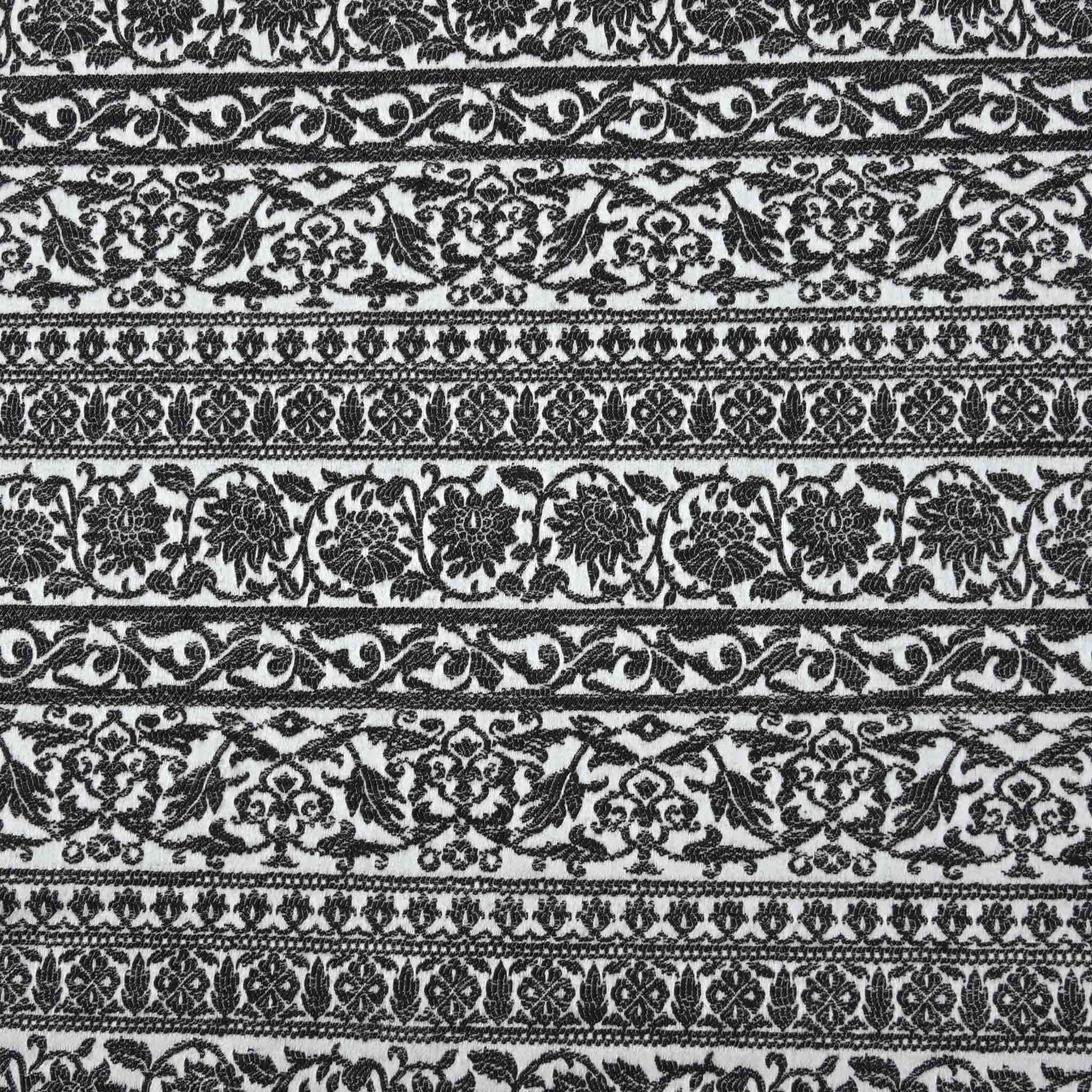 Black and White Jacquard Fabric 97203