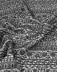 Black and White Jacquard Fabric 97203